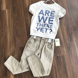 ✨Lucky Brand 5t Toddler Boys Jeans and Top Bundle